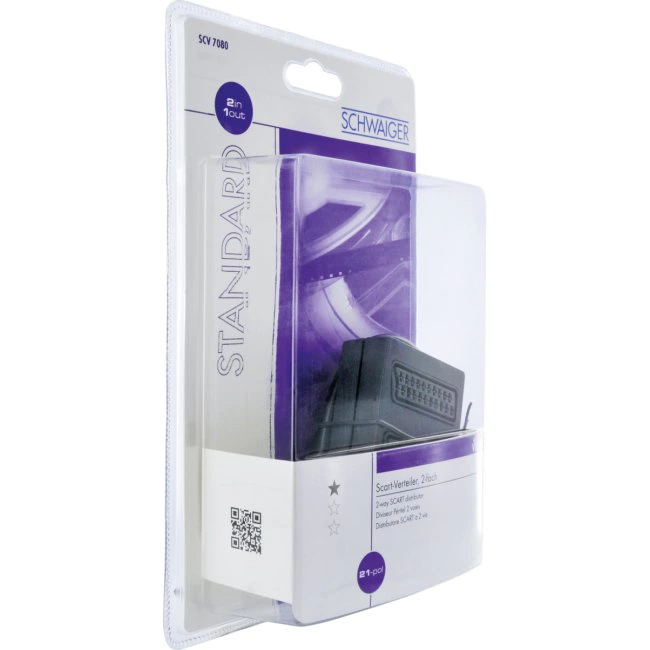 Rozdzielacz Euro 2/1 Scart 21PIN Schwaiger SCV7080