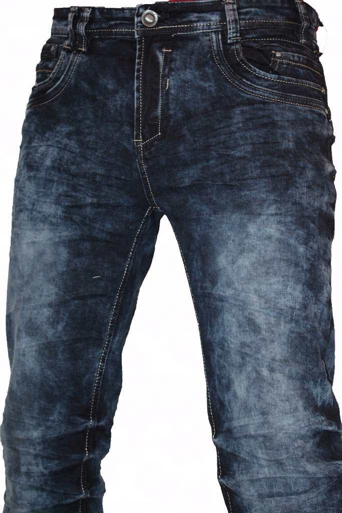 

Spodnie jeansy, dzinsy męskie DTGreen przecierane