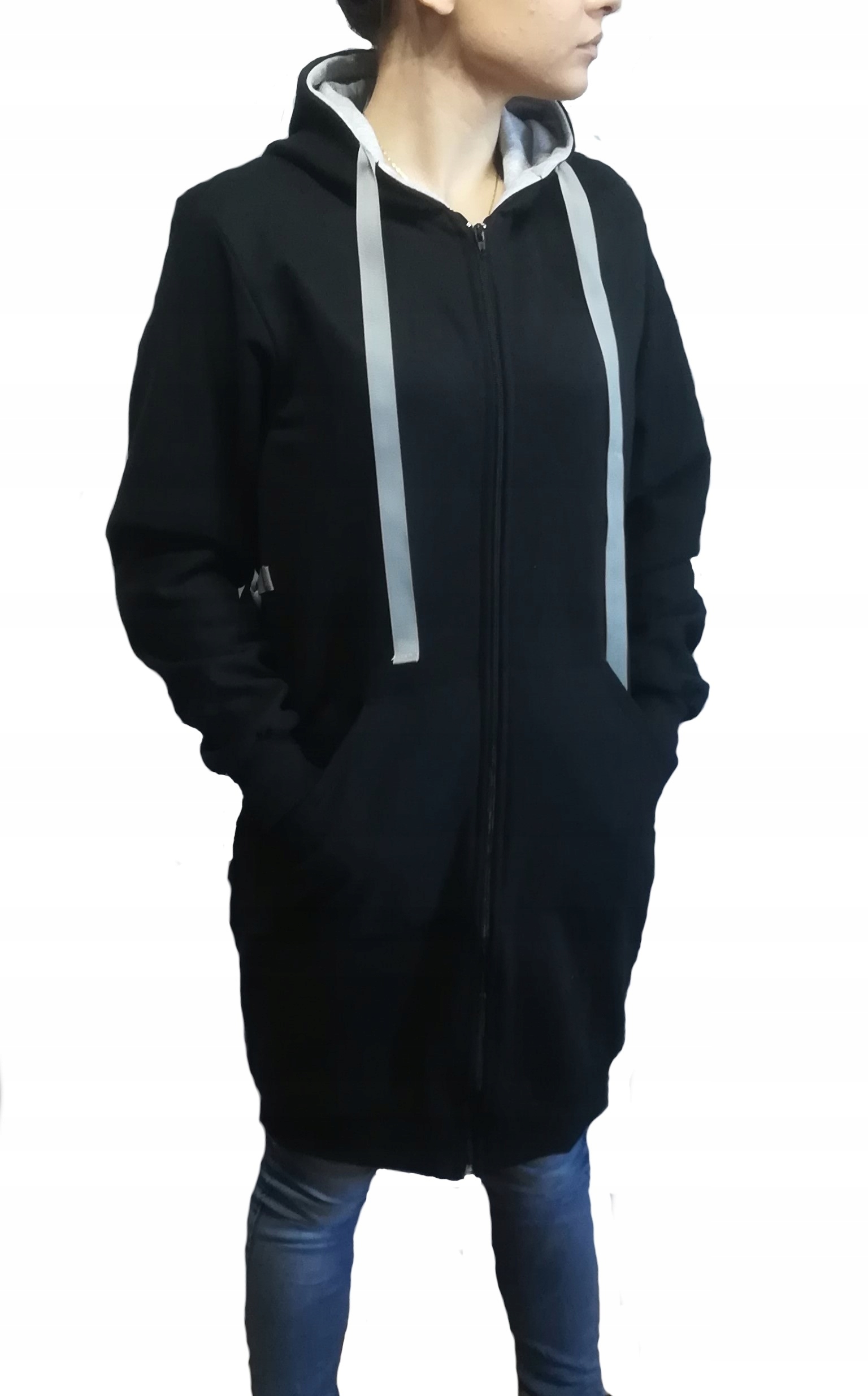 

Bluza dresowa z kapturem Damska Kardigan Pl M\L