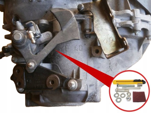 ZESTAW NAPRAWCZY WYBIERAK BIEGÓW DO OPEL F40 CDTI Typ samochodu Samochody osobowe