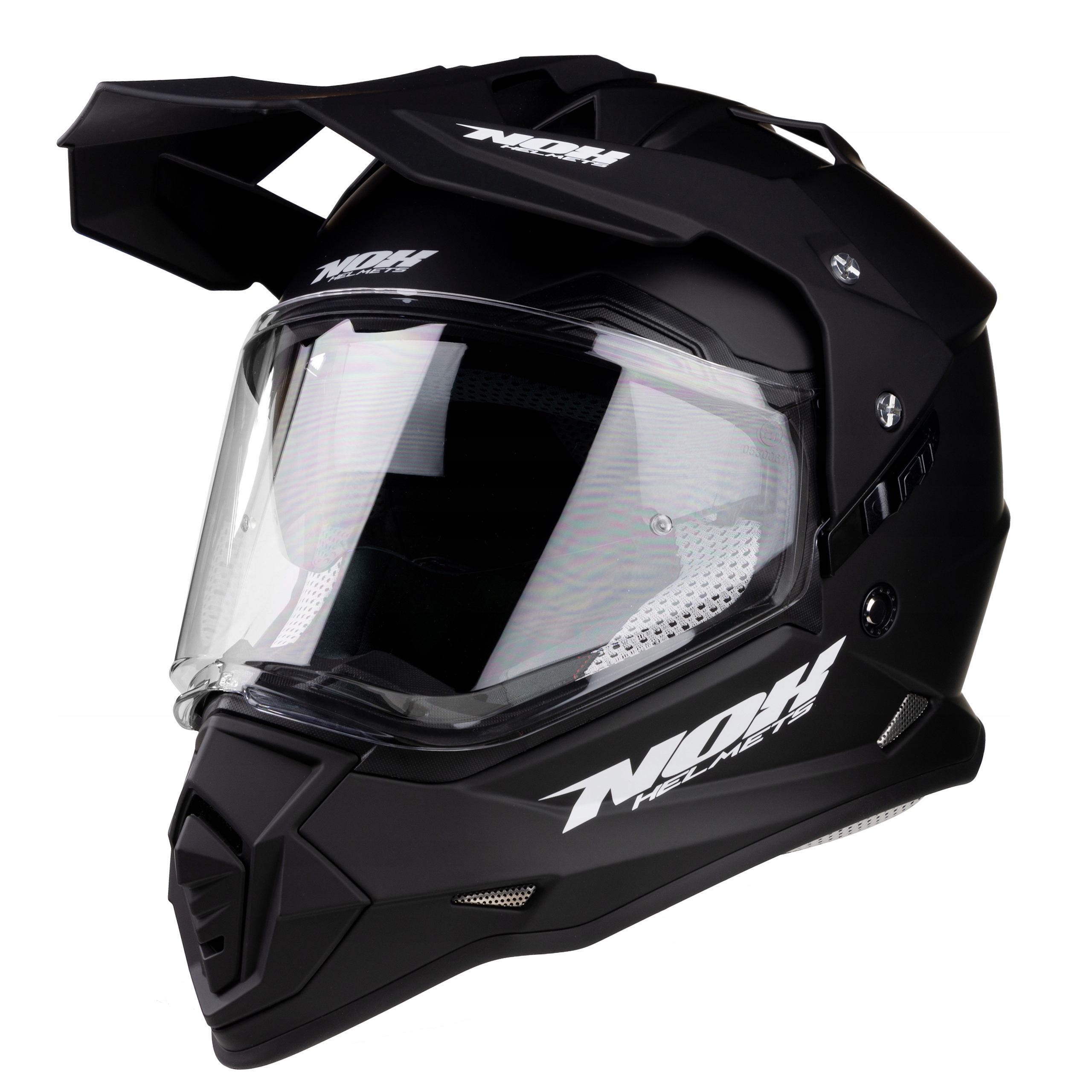 NOX NOWOCZESNY KASK CROSS SZYBA BLENDA + PINLOCK L Kolor czarny