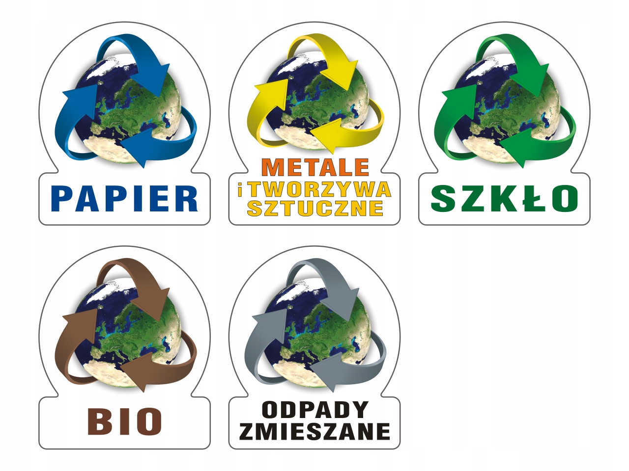 

Naklejki na Kosze na Śmieci do Segregacji 5 cm