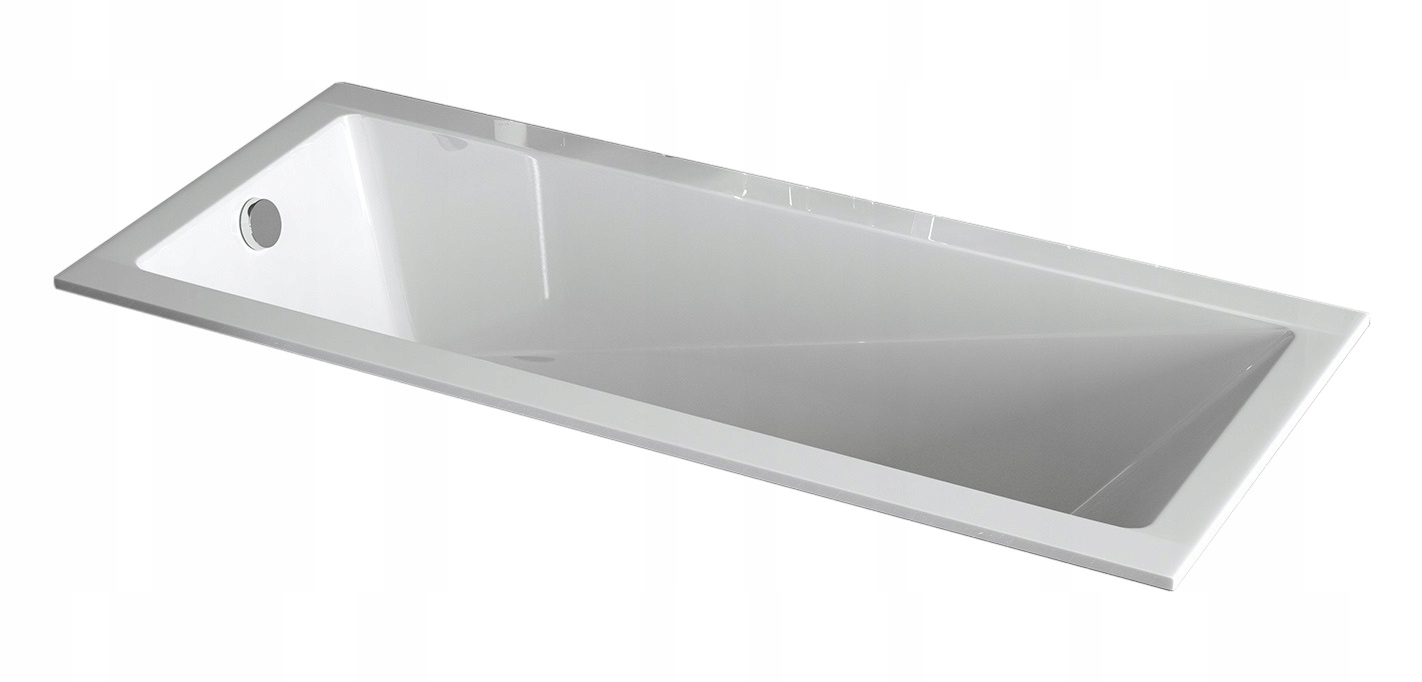 

Wanna prostokątna Besco Modern Slim 140x70 + Syfon