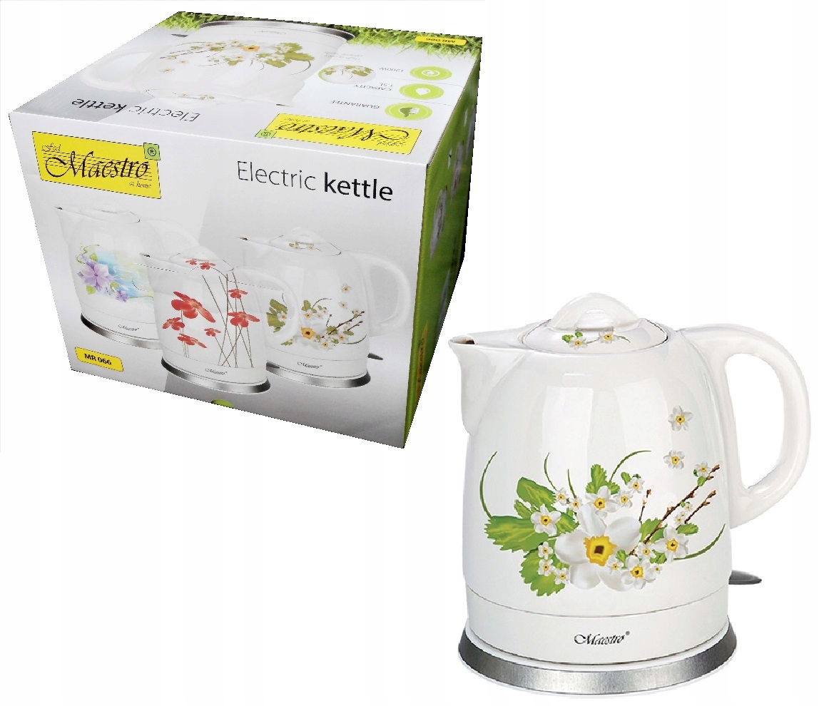 

Maestro czajnik elektryczny ceramiczny 1,5 płyta
