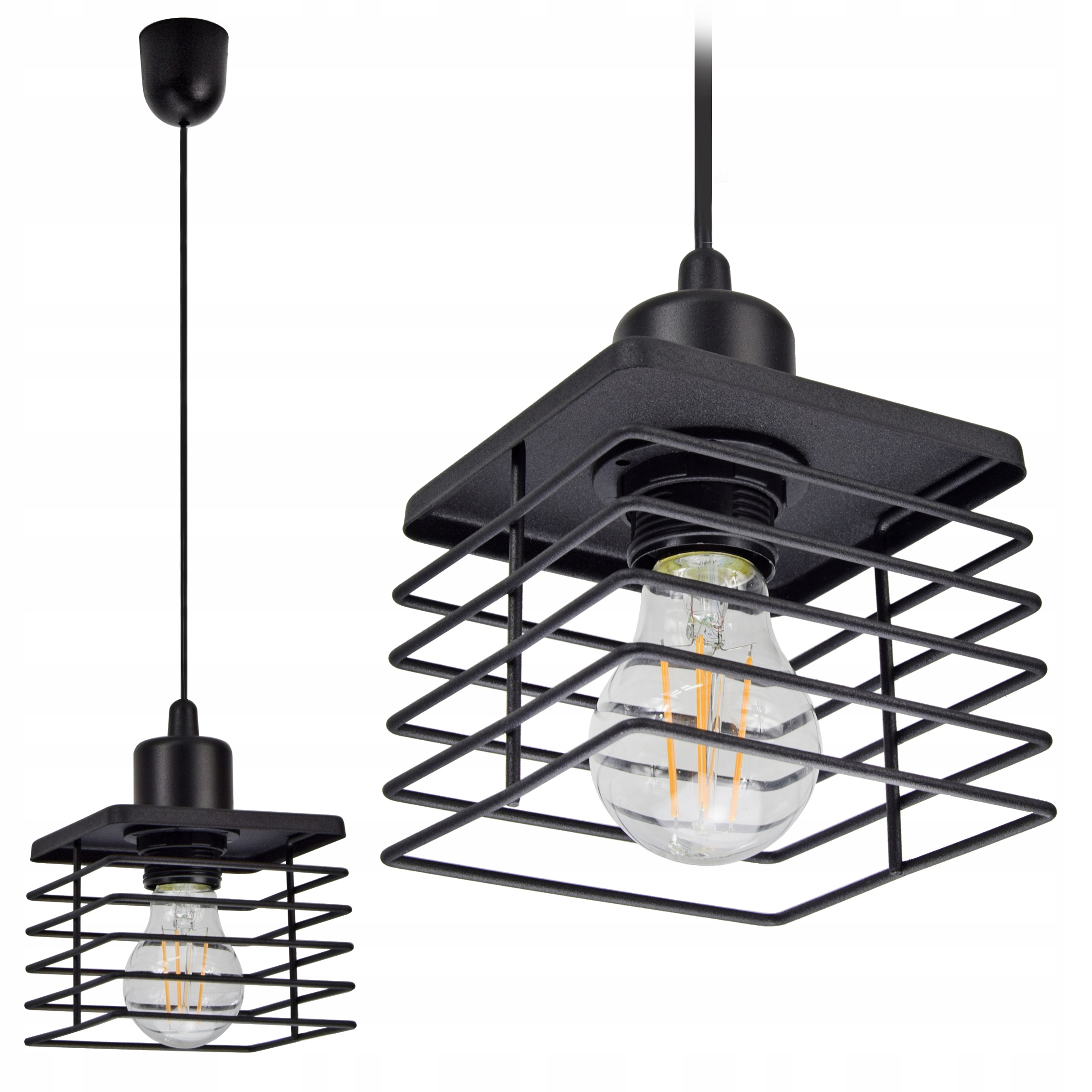 

Lampa sufitowa wisząca Diament Loft Retro
