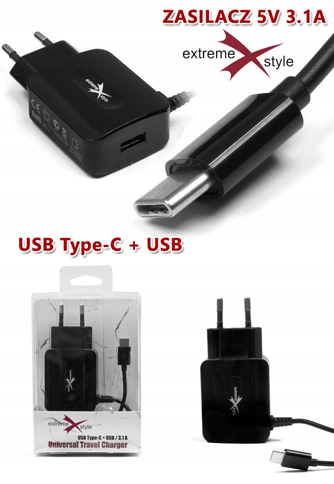 EXTREME RaspberryPi 4 USBC + 1XUSB адаптер питания 5V 3.1 A код производителя NTC31C