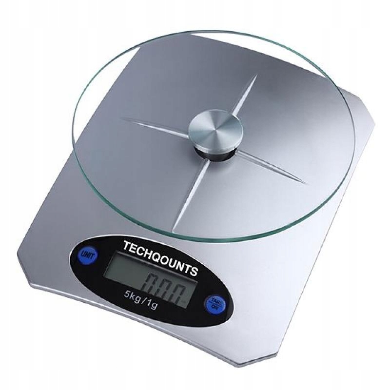 WAGA KUCHENNA 5 KG szklana podstawa tara tania