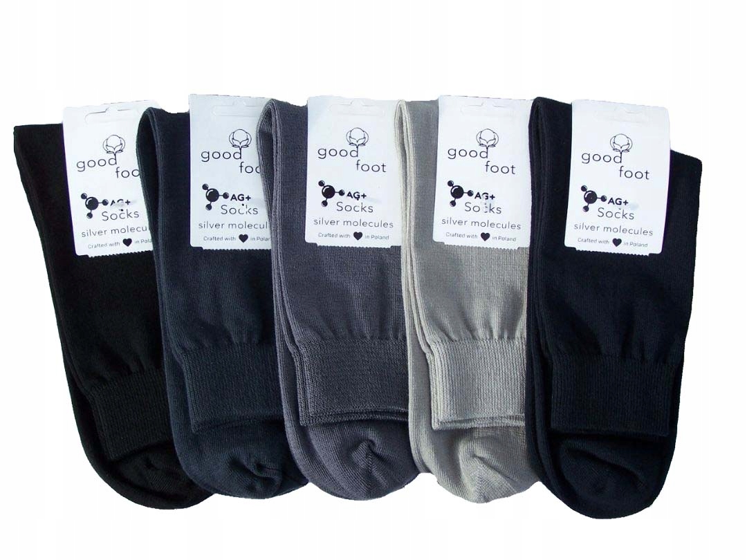 

Elegancke skarpety z jonami srebra Ag+ 41-43