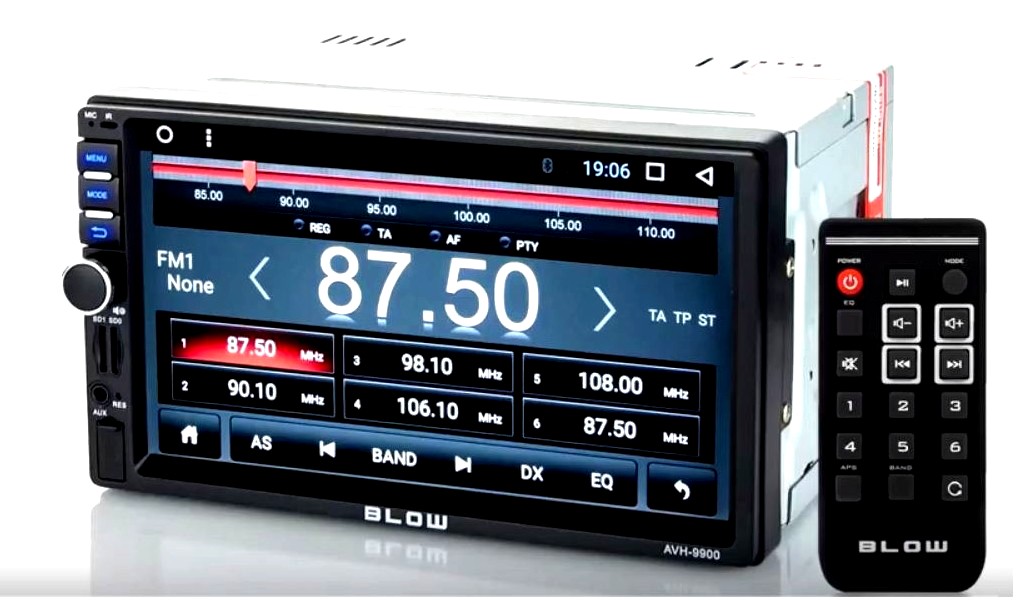 RADIO BLOW 2DIN AVH9900 GPS BT SD USB ANDROID WiFi Przekątna wyświetlacza 7