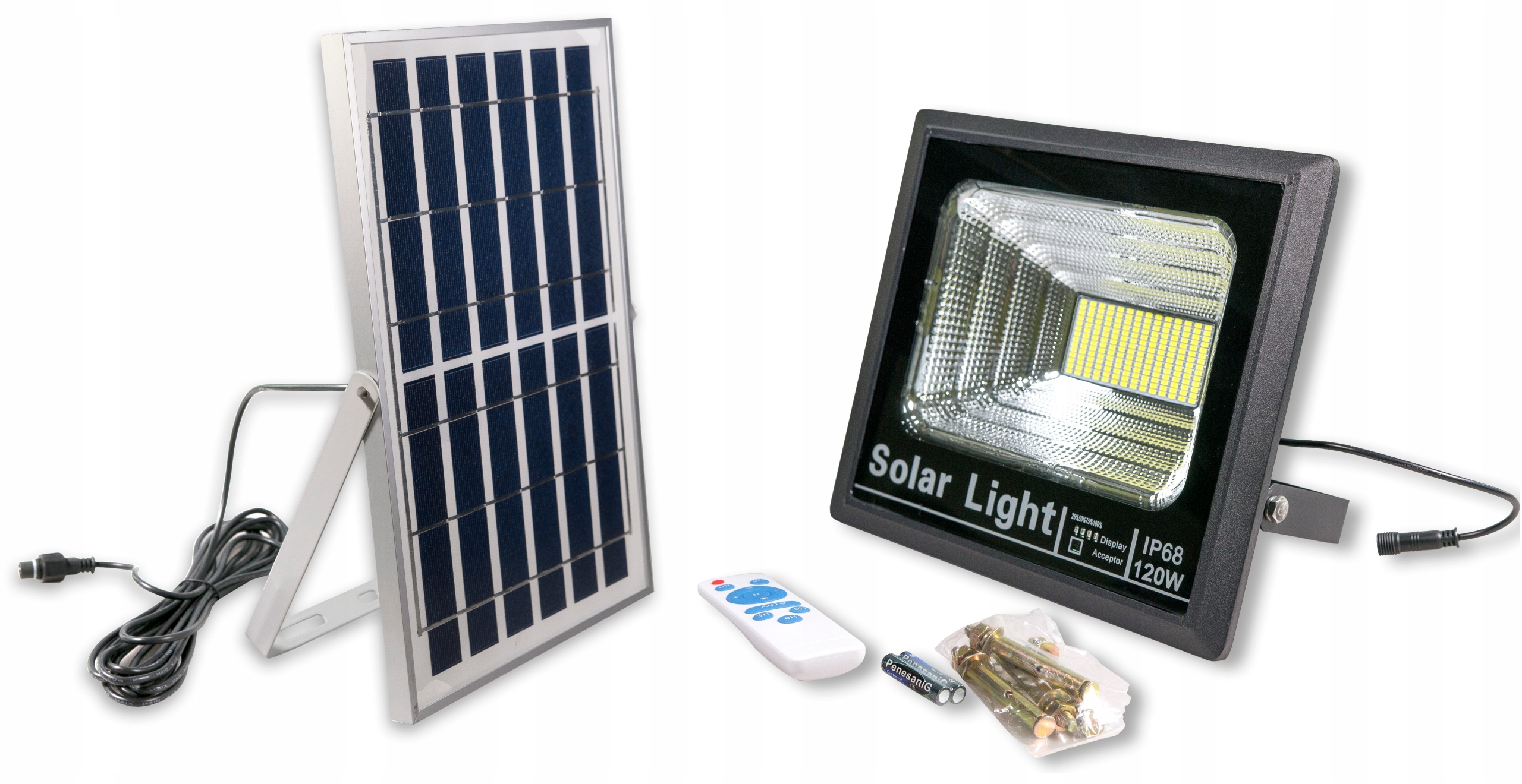 

Lampa solarna Led 120W Cz. Zmierzchu Premium+pilot