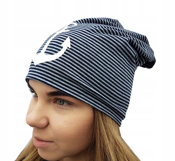 

Polska Czapka Bawełniana dresowa Smerfetka Beanie