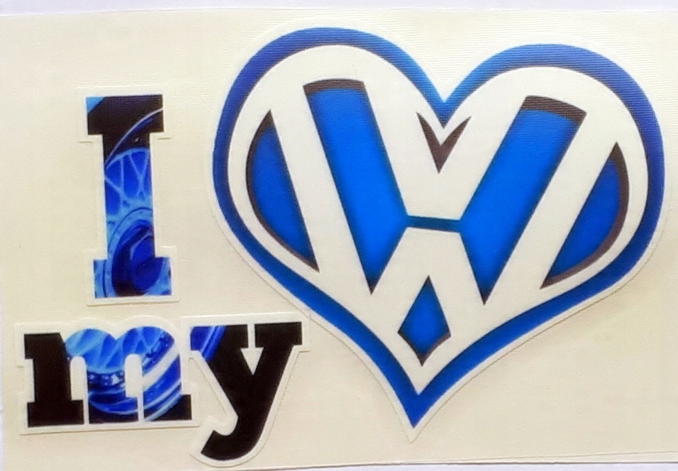 

I Love My Volkswagen naklejka