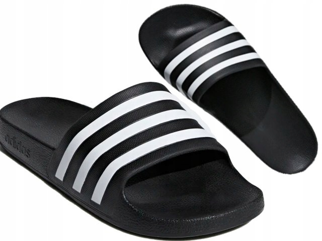 

F35543 Klapki Adidas Adilette Aqua Czarne Na Basen