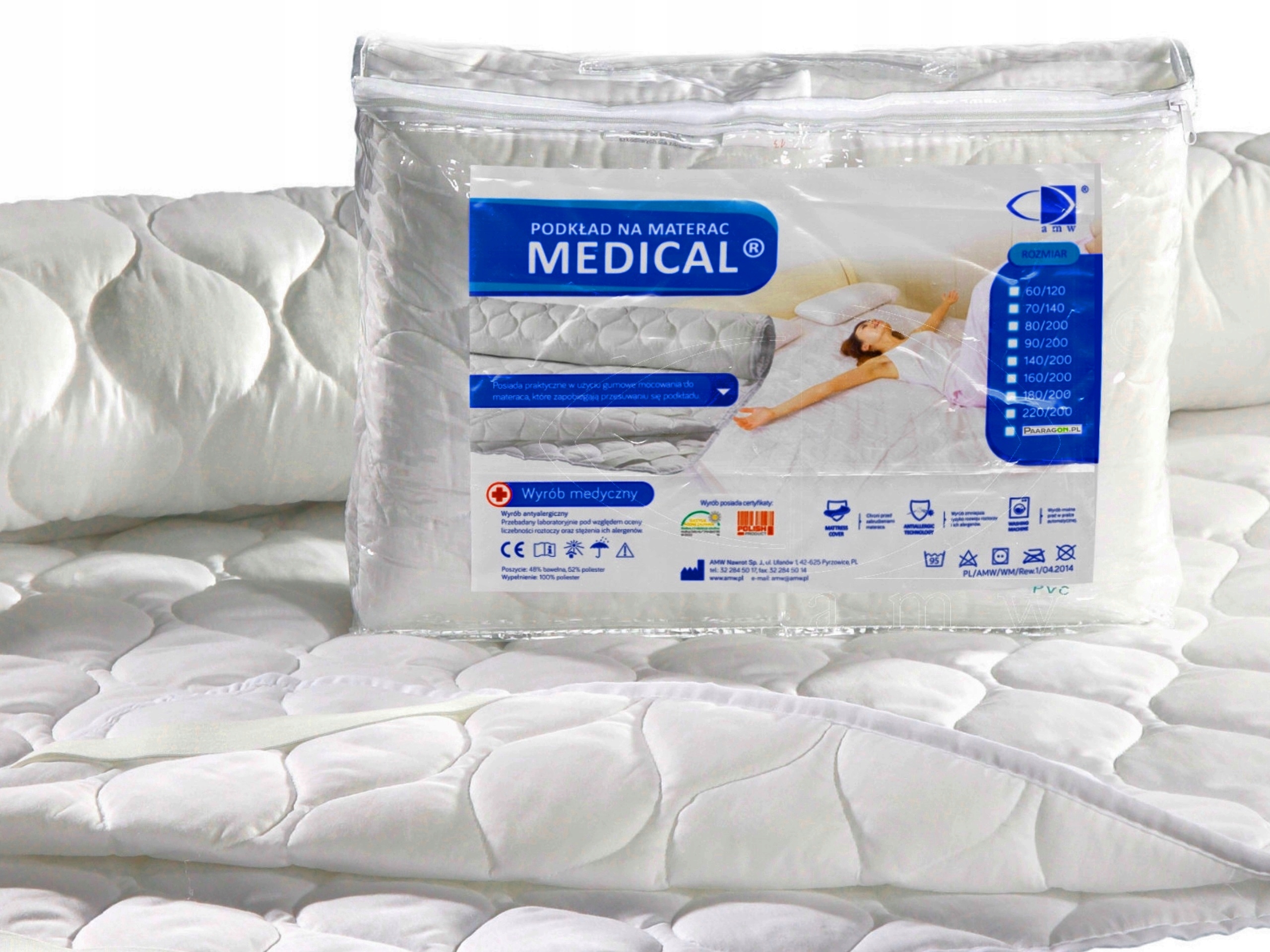 

Ochraniacz Na Materac 100x200 Podkład Medical Amw