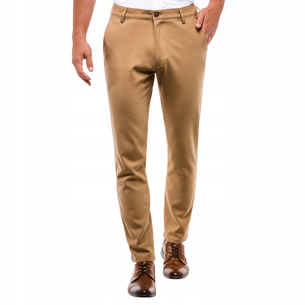 

Ombre Premium Spodnie męskie chino P832 rude S