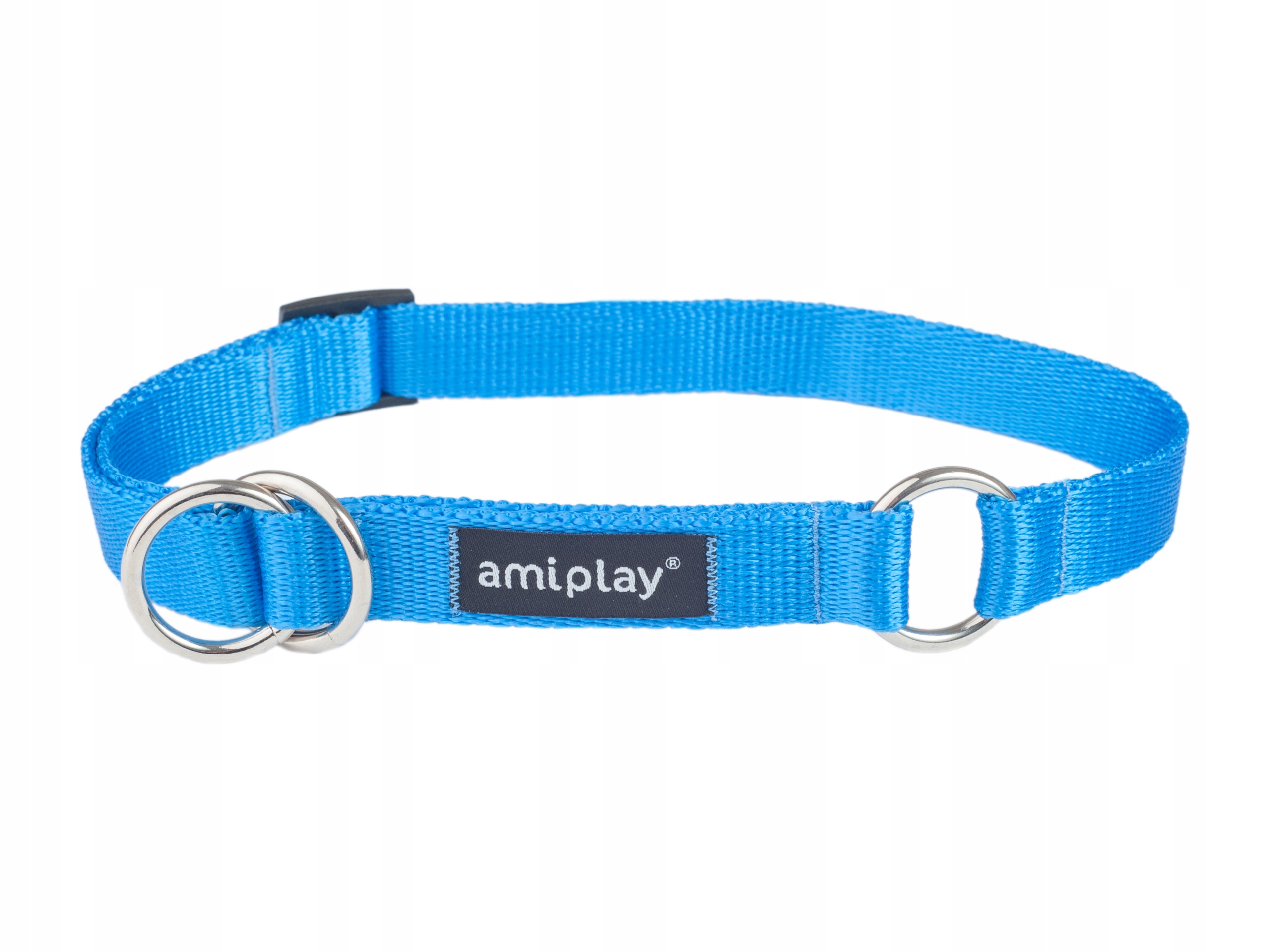 

amiplay Obroża półzaciskowa Basic M Niebieska