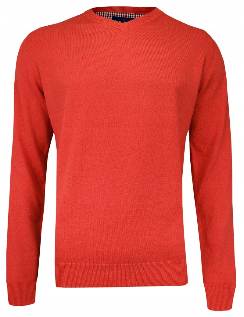

Pomarańczowy Męski Sweter Adriano Guinari -XL