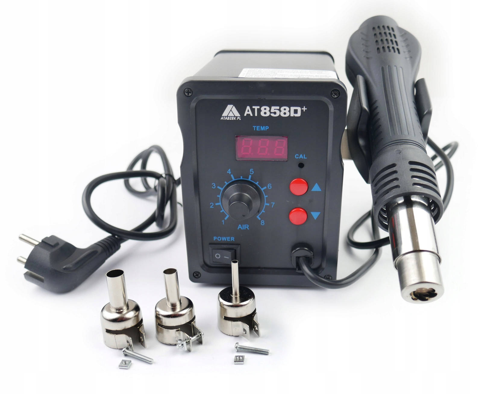 Сварщик for plastics AT-858D + three nozzles