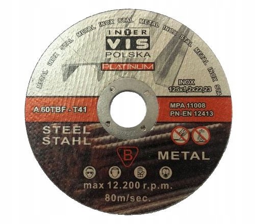 

Tarcza 125X1,2mm Do Cięcia Metalu Stali Żeliwa