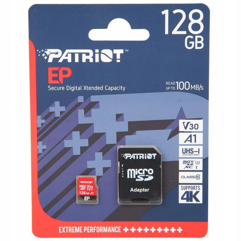 

Karta 128GB microSDXC Patriot Extreme 100MB/s 4K