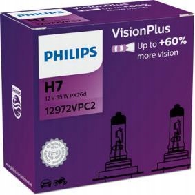 

Philips H7 Vision Plus +60% 12972VPC2 pudełko 2szt