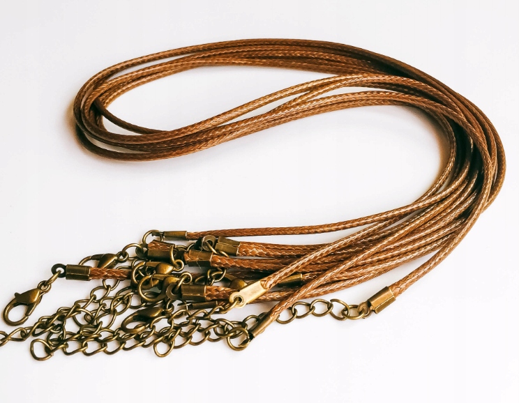 

Naszyjnik rzemyk skóra ekologiczna zapięcie 45 cm