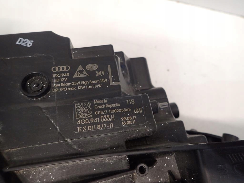 Lampa lewa AUDI A6 C7 LIFT 15- FULL LED MATRIX 4G Producent części Audi OE