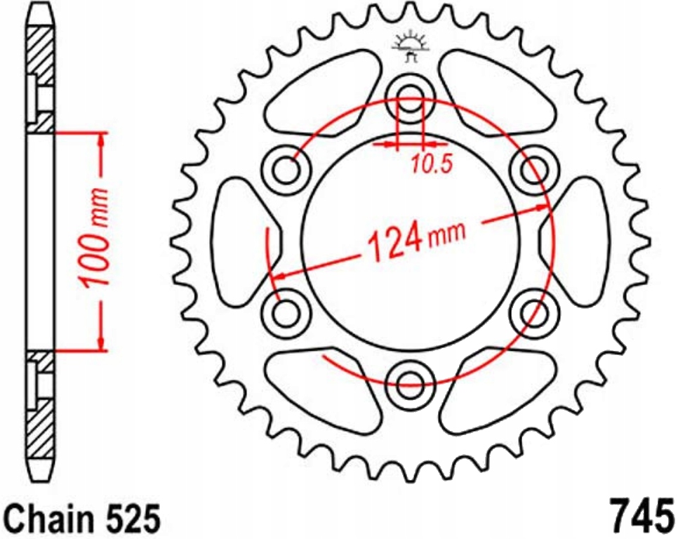 Zadní ozubení Ducati St 4S 996 Sporttouring 01-05 Nové