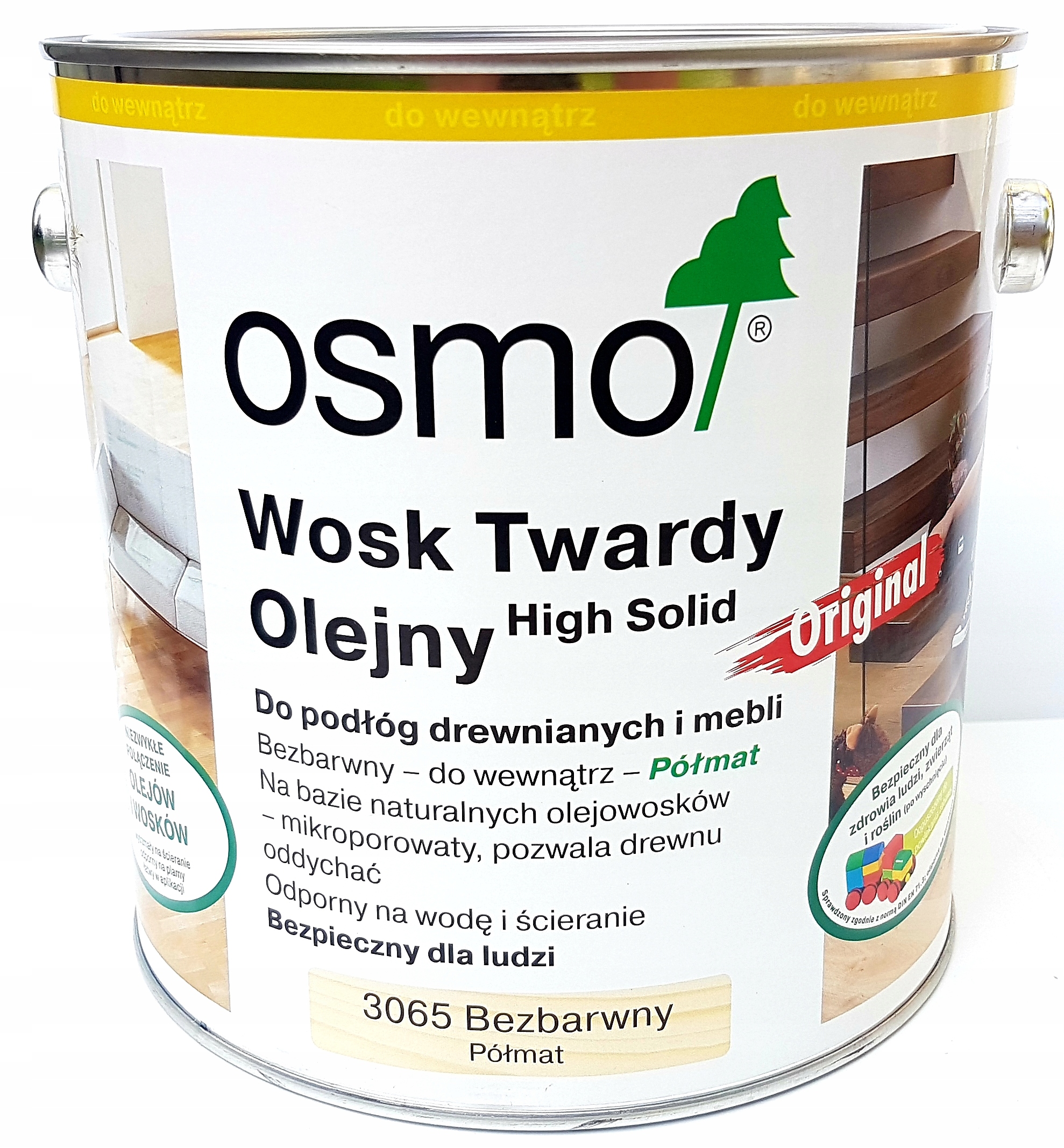 Zdjęcia - Lakiery i lazury OSMO 3065 Wosk Twardy Do Drewna 0,75l Półmat 