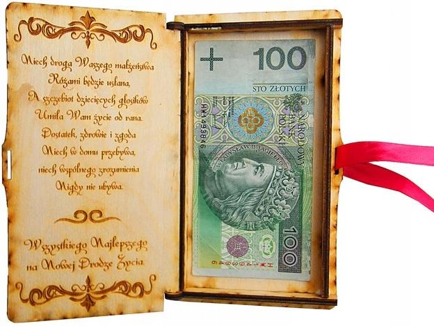 

Pudełko Na Pieniądze Pamiątka Ślub Prezent