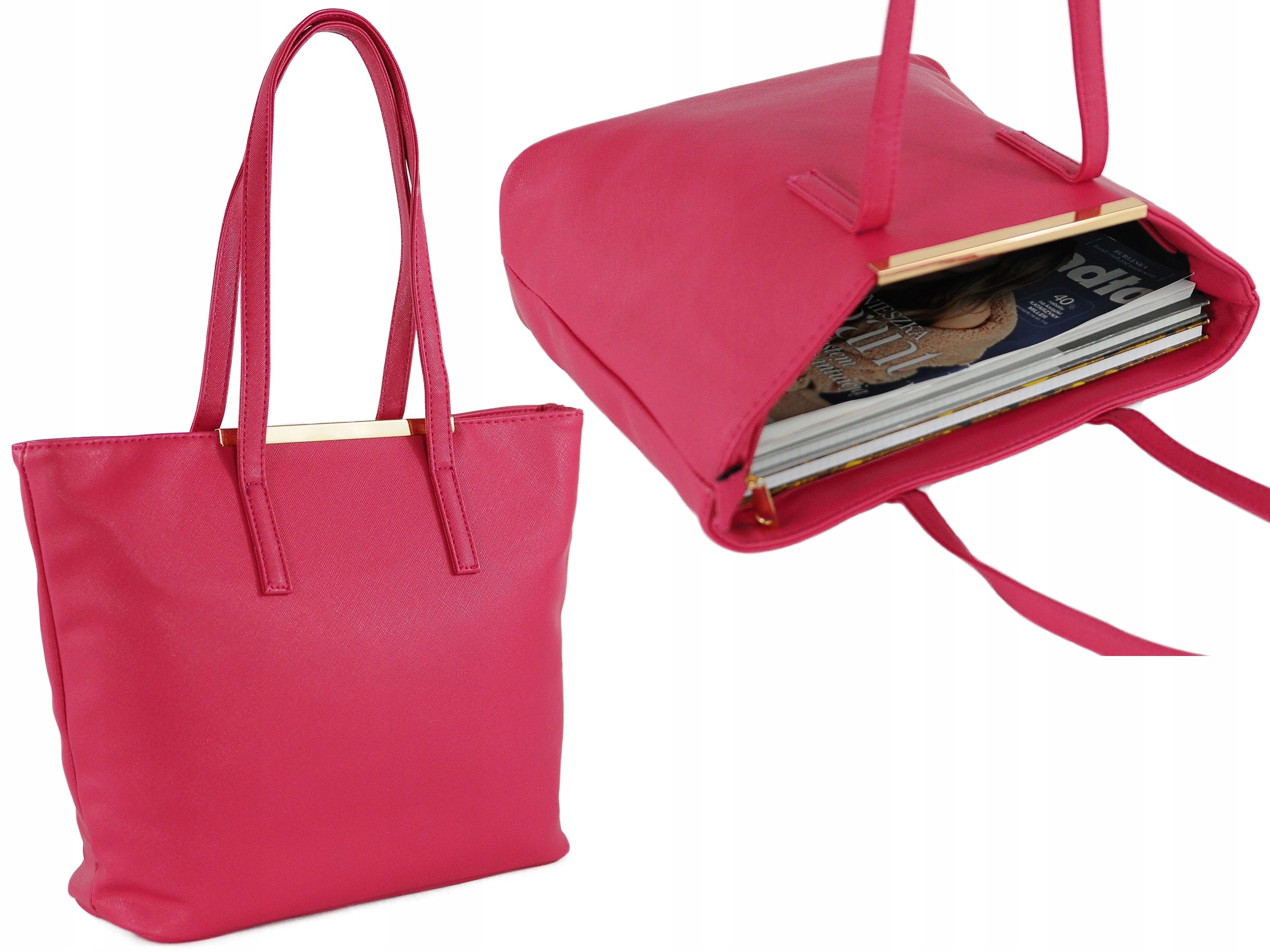 

Torebka Damska shopper torba A4 wybór kolorów T51