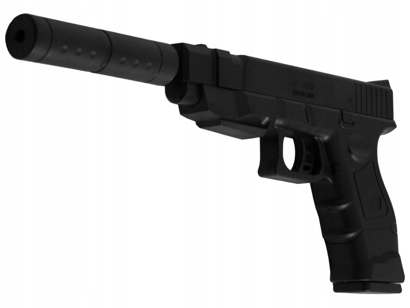 PISTOLET NA KULKI GLOCK BROŃ ASG + TŁUMIK I KULKI Marka inna