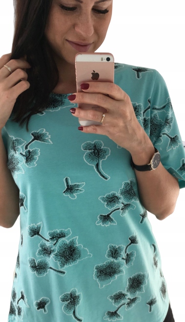 

Modna Bluzka Damska Benter Bawełna -Turkusowa r.XL