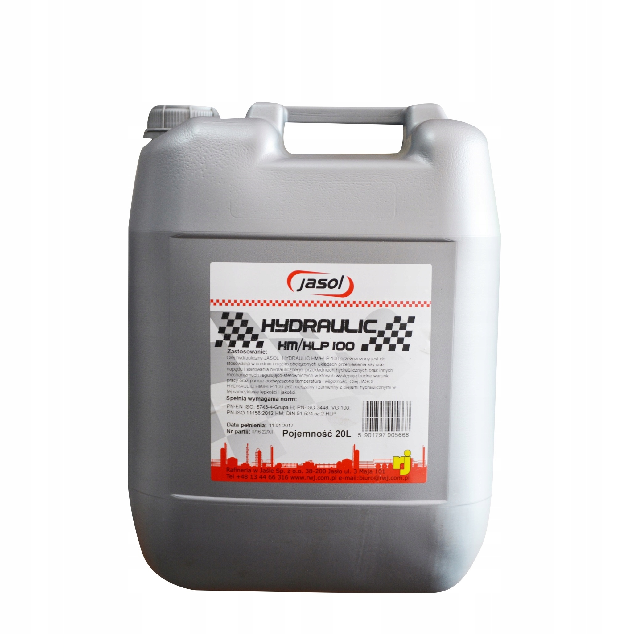 Гидравлическое масло JASOL HM / HLP 100 - - 20 литров