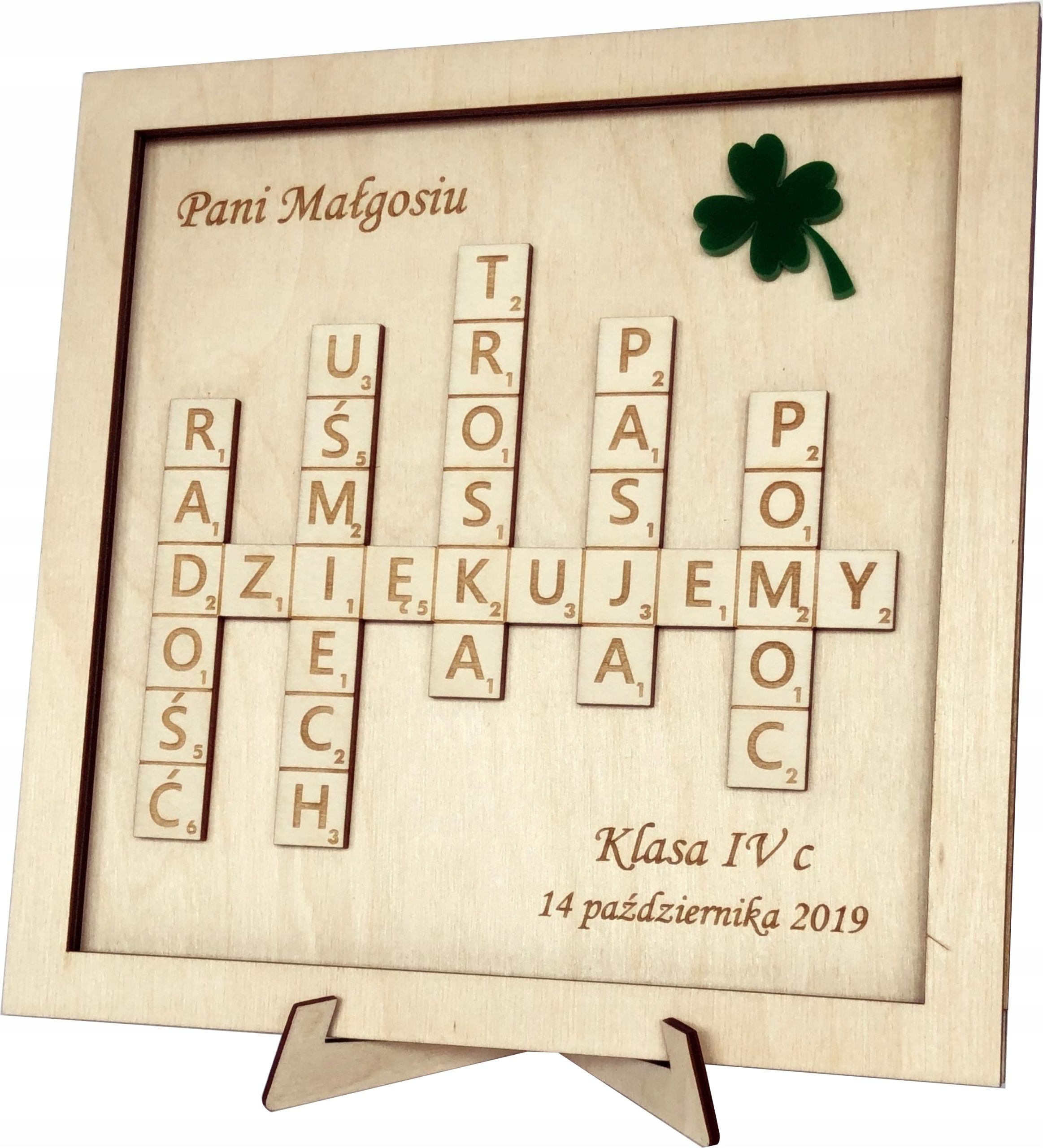 

scrabble Dzień Nauczyciela podziękowanie