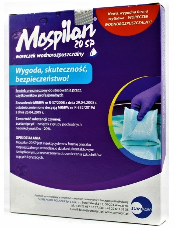 

Mospilan 20SP 80G Owadobójczy Długo Działa 9/2024R