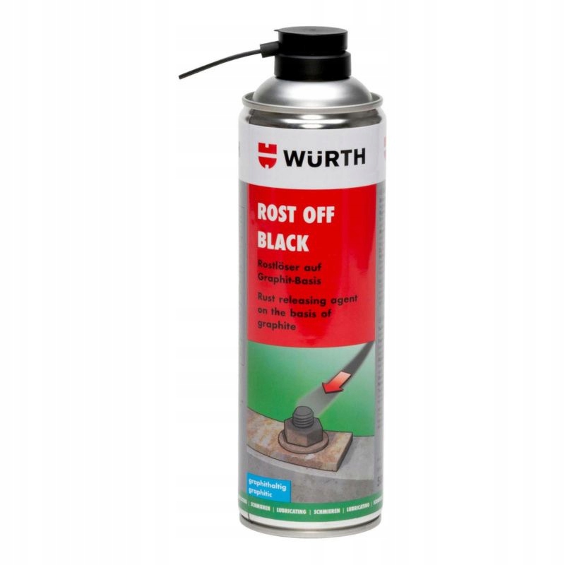 Wurth Rost Off Black Odrdzewiacz Z Grafitem 500ML