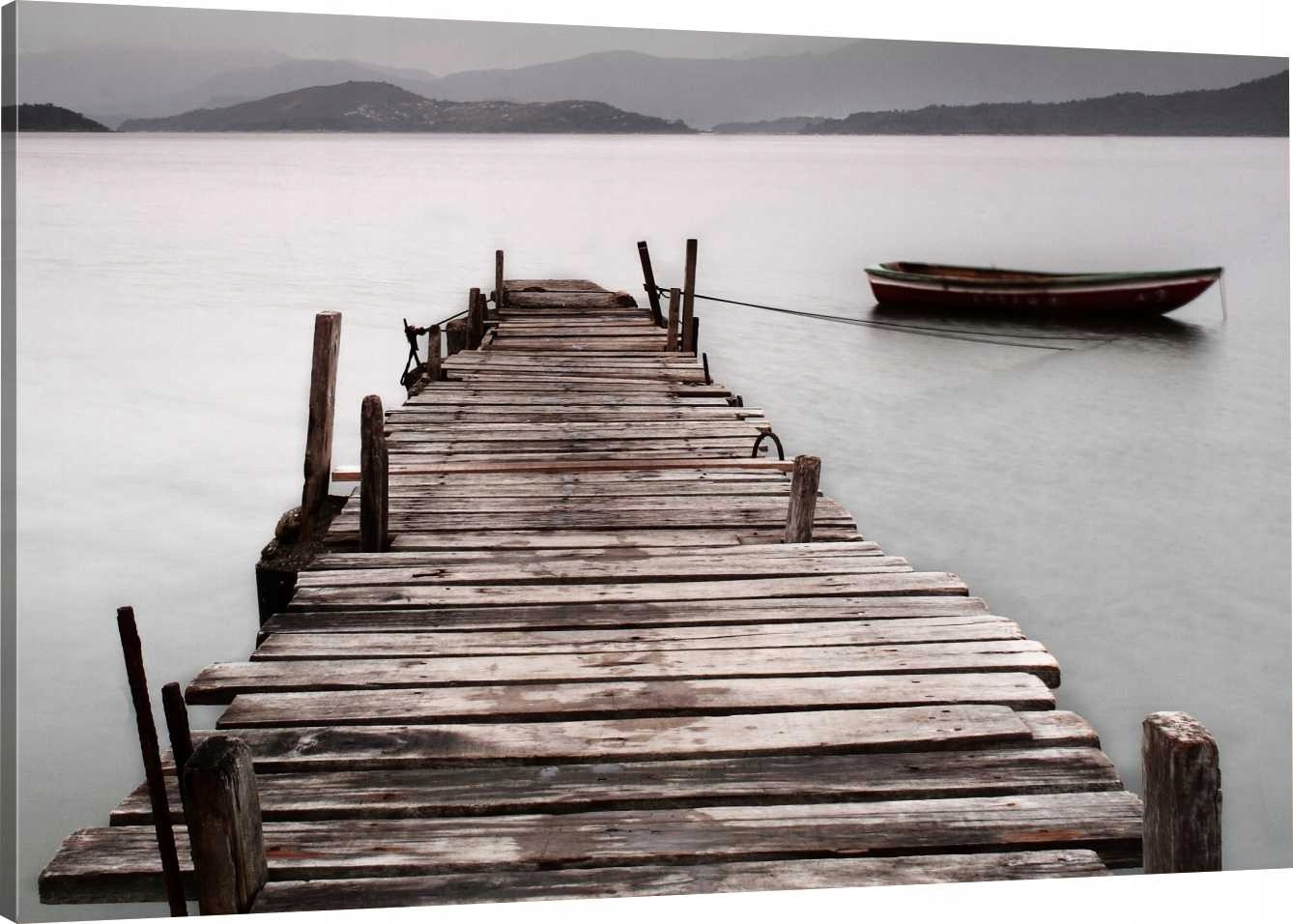 

Obraz Na Płótnie Most Łódka Mgła 120X80 800 Wzorów