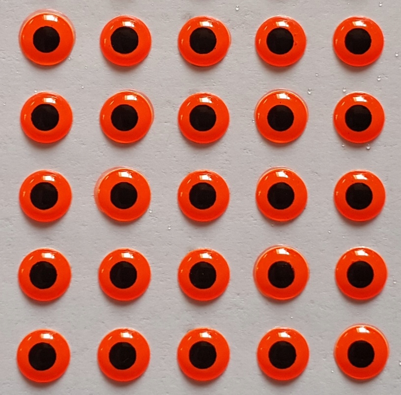 

Oczy 3D Orange (fluo) wobler 6 mm 10-sztuk z Usa