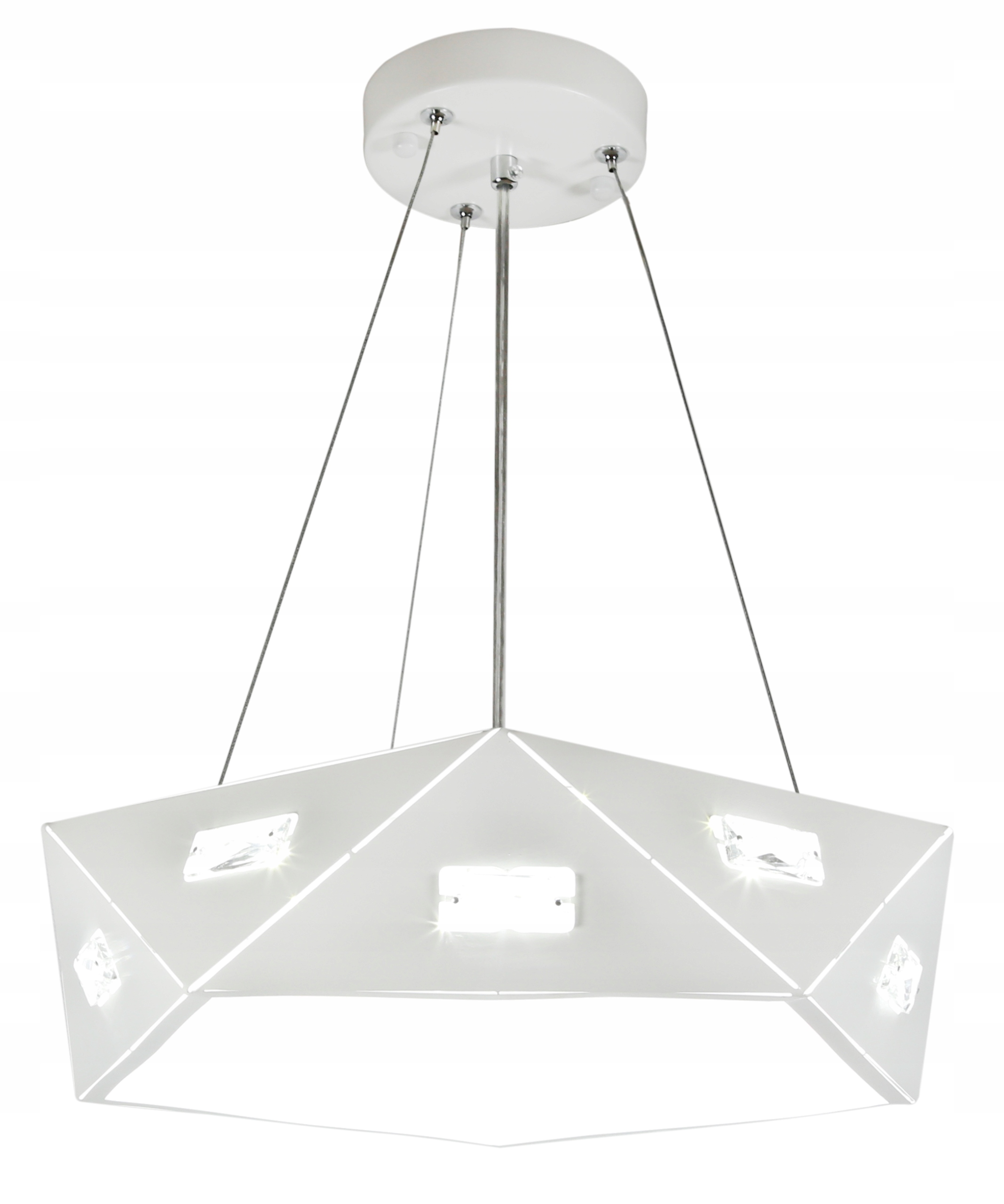 Závesná Lampa Nemezis 42 3X40W G9 S Žiarovkou, Biela