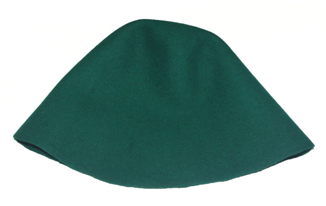 Średniowieczna czapka kapelin wełniany