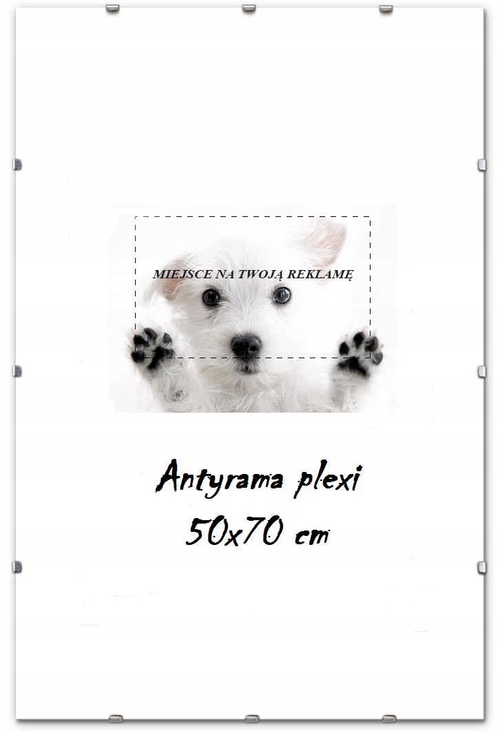 ANTYRAMA PLEXI B2 50x70 70x50 cm RAMKA, RAMA, FV