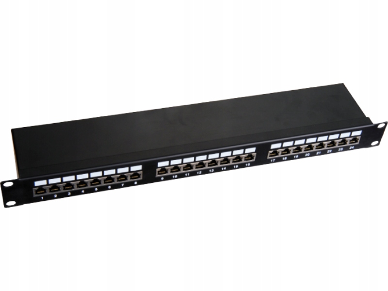 Patchpanel panel 1U 19" Ftp Stp 24p kat.5E