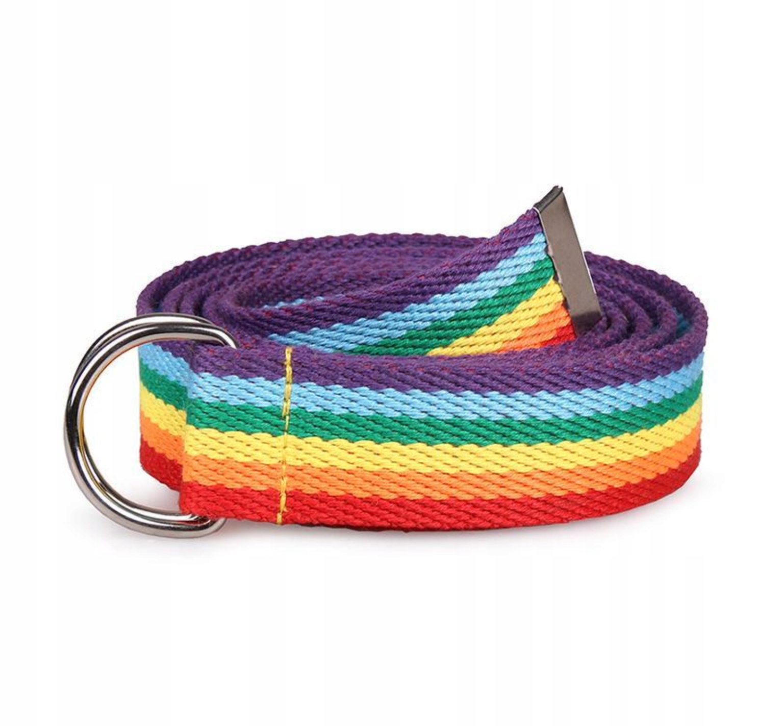 

Pasek z metalową klamrą srebrną Pride Lgbt 150 cm