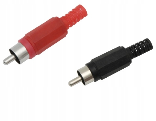 

Wtyk Rca cincz na kabel czarny+czerwony 10szt(0737
