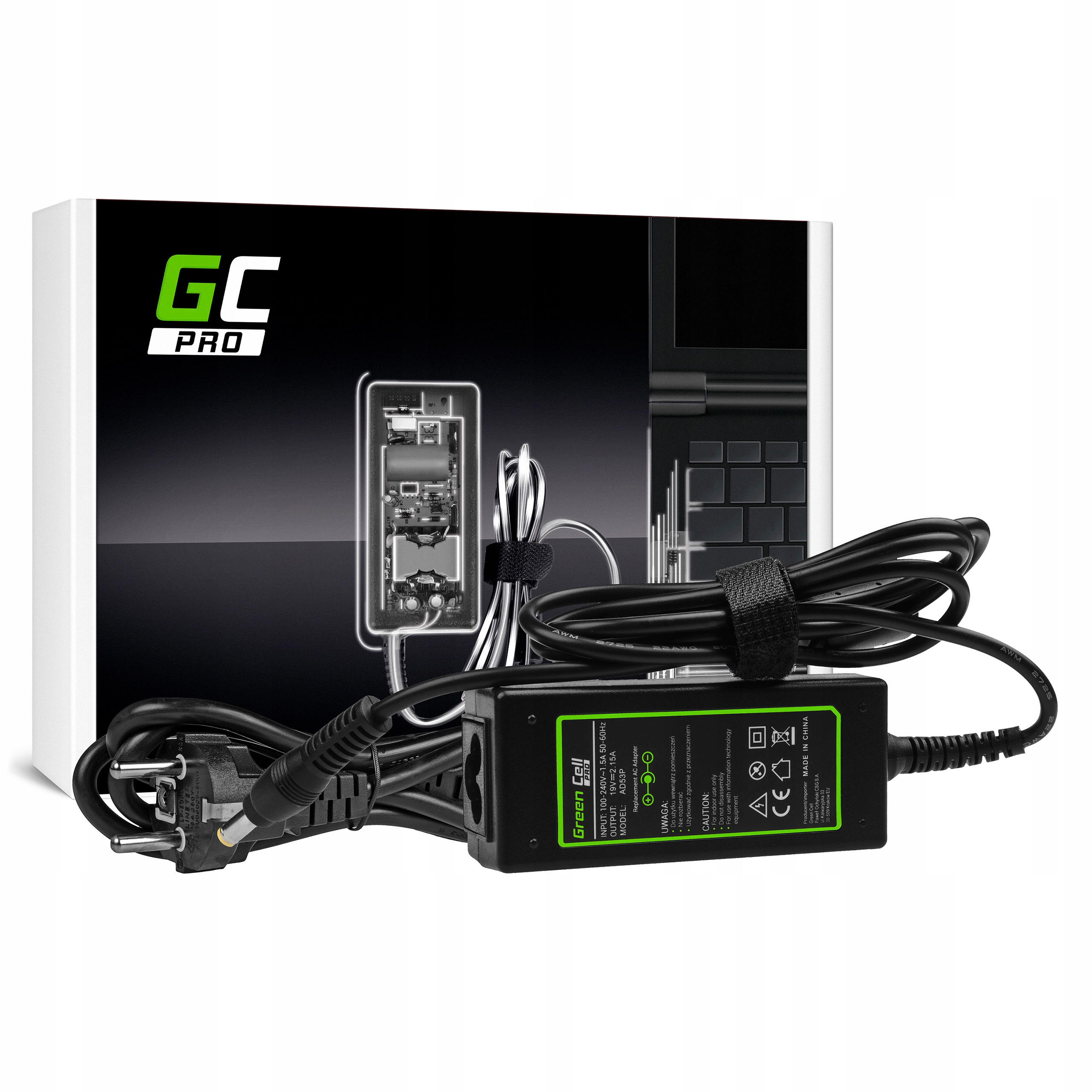 

Zasilacz Ładowarka do Acer 19V 2.15A 40W 5.5-1.7mm