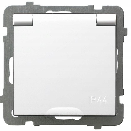 

Ospel As Gniazdo hermetyczne z klapką biały/biały