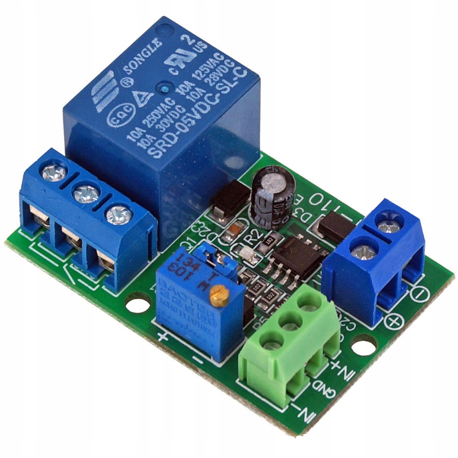 

Przekaźnik 5V sterowany napięciem - komparator