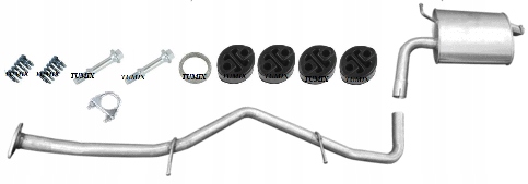 RURA TŁUMIK KOŃCOWY TOYOTA AVENSIS T29 1.6 1.8 2.0