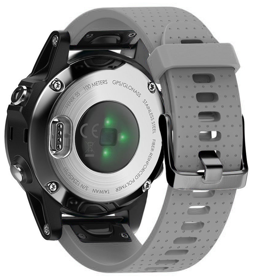

Szary Silikonowy Pasek Garmin Fenix 5S Quick Fit